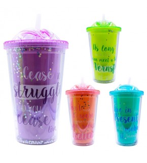 Şahin PM-2004 Korumalı Pipetli Bardak Matara 450Ml