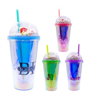 Şahin PM-2018 Happy Pipetli Bardak Matara 450Ml