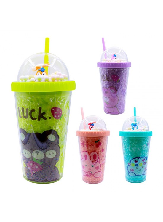 Şahin PM-2020 Luck Lov Pipetli Bardak Matara 450Ml Şahin PM-2020 Luck Lov Pipetli Bardak Matara 450Ml