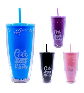 Şahin PM-3002 Bubble Pipetli Bardak Matara 750Ml