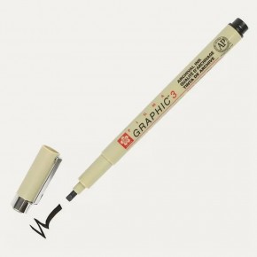 Sakura Pıgma Çizim Kalemi Graphıc 2 Düz Kesik 0.30 MM Siyah xSDK02 (1 Adet)