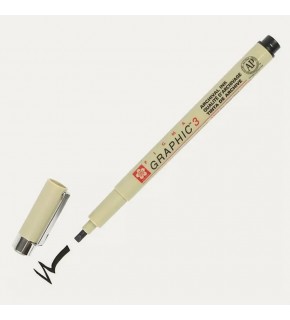 Sakura Pıgma Çizim Kalemi Graphıc 2 Düz Kesik 0.30 MM Siyah xSDK02 (1 Adet)