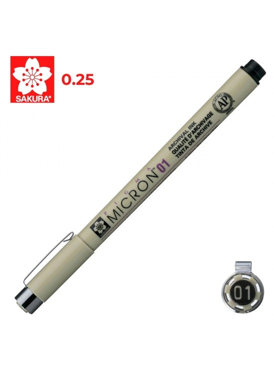 Sakura Pıgma Mıcron 01 0.25 MM Siyah XSDK01 (1 Adet)