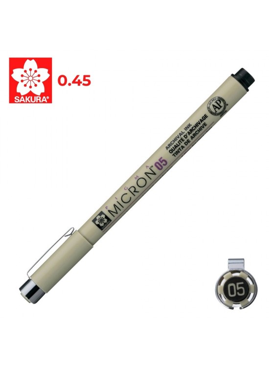 Sakura Pıgma Mıcron 05 0.45 MM Siyah xSDK05 (1 Adet)