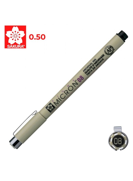 Sakura Pıgma Mıcron 08 0.5 MM Siyah XSDK08 (1 Adet)
