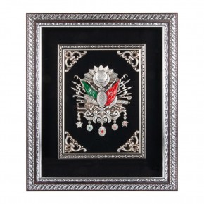 SALTANAT SİYAH OSMANLI ARMASI KABARTMALI TABLO