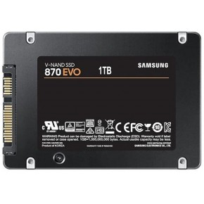 Samsung 1TB MZ-77E1T0BW 870 Evo Sata 3.0 560-530mb-s 2.5" MZ-77E1T0BW Ssd Harddisk