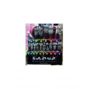 Samur Fırça Seti Sulu Boya 144 LÜ Plastik Stand