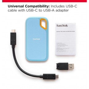 Sandisk 4TB Extreme SDSSDE61-4T00-G25B Blue 1050MB-S Mavi Taşınabilir SSD Disk