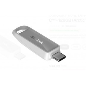 Sandisk SDIXS0N-128G-GN6NE 128GB Phone Drive with USB-C-128GB (Arctic White) Flash Bellek