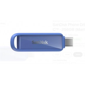 Sandisk SDIXS0N-256G-GN6ND 256GB Phone Drive with USB-C-128GB (Maritime Blue) Flash Bellek