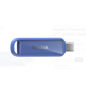 Sandisk SDIXS0N-256G-GN6ND 256GB Phone Drive with USB-C-128GB (Maritime Blue) Flash Bellek