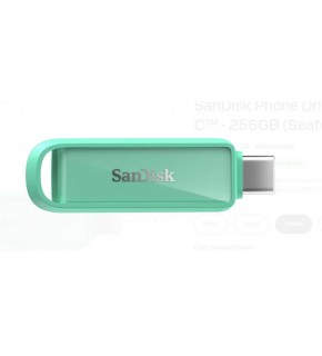 Sandisk SDIXS0N-256G-GN6NQ 256GB Phone Drive with USB-C-128GB (Seafoam Green) Flash Bellek