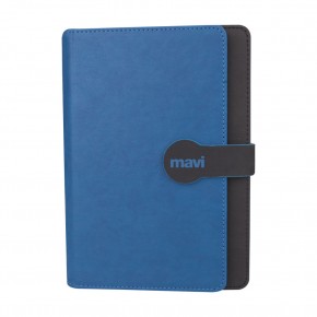 SARAY LACİVERT TARİHSİZ DEFTER (15X21 CM)