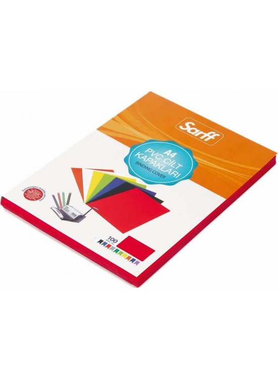 Sarff Cilt Kapağı Plastik Opak A4 160 MIC Şeffaf Buzlu 15201004 (1 Adet)