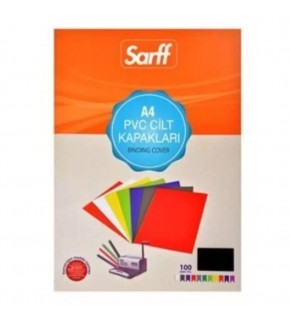 Sarff Cilt Kapağı Plastik Opak A4 160 MIC Siyah 15201013 (1 Adet)
