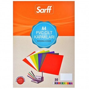 Sarff Cilt Kapağı Plastik Opak A4 450 MIC Beyaz 15201106 (1 Adet)