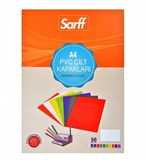 Sarff Cilt Kapağı Plastik Opak A4 450 MIC Beyaz 15201106 (1 Adet)
