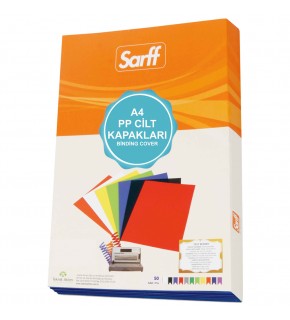 Sarff Cilt Kapağı Plastik Opak A4 450 MIC Siyah 15201109 (1 Adet)