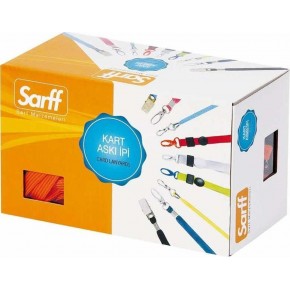 Sarff Kart Askı İpi Metal Klipsli Kırmızı 15311203 (1 Adet)