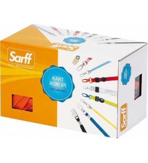 Sarff Kart Askı İpi Metal Klipsli Kırmızı 15311203 (1 Adet)