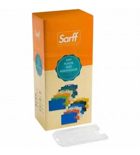 Sarff Kart Kabı Muhafaza Dikey Şeffaf 15323025 (1 Adet)