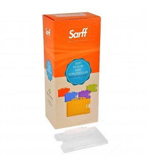 Sarff Kart Kabı Muhafaza Yatay Beyaz 15323011 (1 Adet)