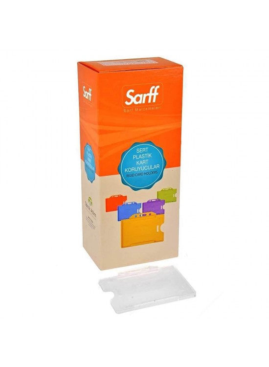Sarff Kart Kabı Muhafaza Yatay Beyaz 15323011 (1 Adet) Sarff Kart Kabı Muhafaza Yatay Beyaz 15323011 (1 Adet)