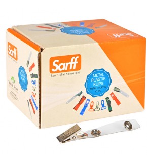 Sarff Kart Klipsi Metal Maşalı Şeffaf 15311001 (1 Adet)