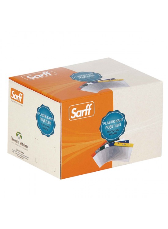 Sarff Kart Poşeti Güvenlik 11.5x16 CM Şeffaf 15207031 (1 Adet)