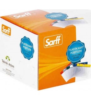 Sarff Kart Poşeti Yatay 7.5x9.5 CM Beyaz 15207002 (1 Adet)