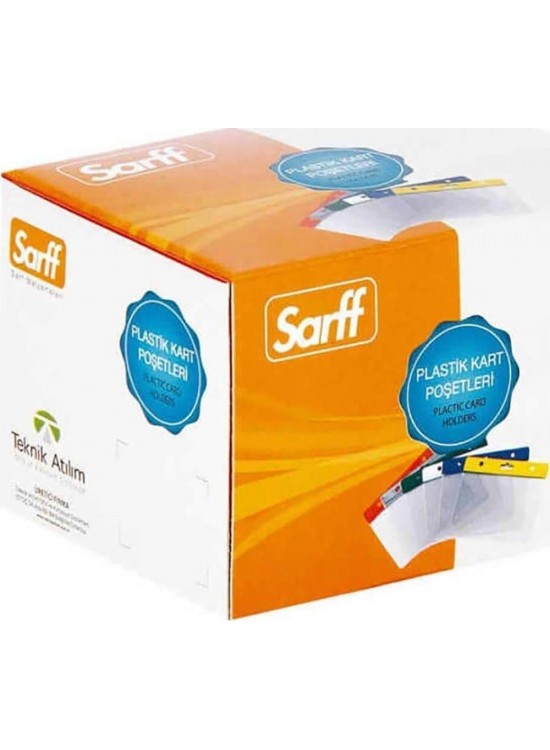 Sarff Kart Poşeti Yatay 7.5x9.5 CM Beyaz 15207002 (1 Adet)