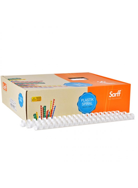 Sarff Spiral Plastik 10 mm Beyaz 15202017 (1 Adet)