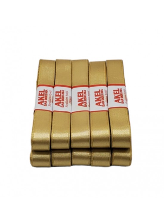 Saten Kurdele 2Cm Gold 49383 (1 Adet) Saten Kurdele 2Cm Gold 49383 (1 Adet)