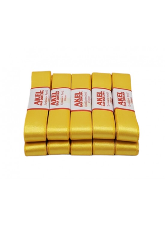 Saten Kurdele 3Cm Sarı K2947