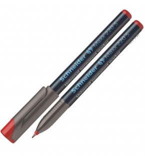 Schneider Asetat Kalemi Permanent 220 S Seri 0.4 MM Kırmızı 112402 (1 Adet)