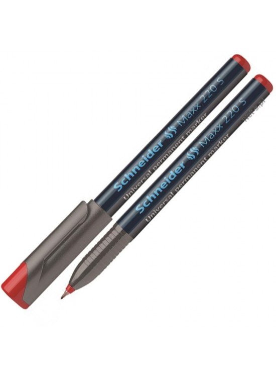 Schneider Asetat Kalemi Permanent 220 S Seri 0.4 MM Kırmızı 112402