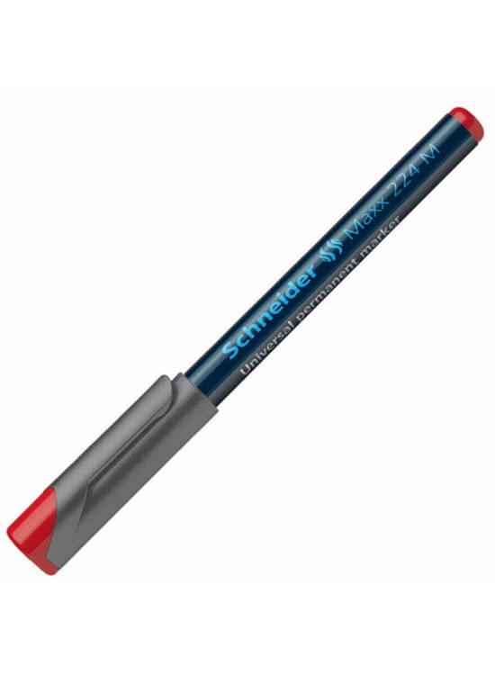 Schneider Asetat Kalemi Permanent M Seri 1 MM Kırmızı 224 (1 Adet)