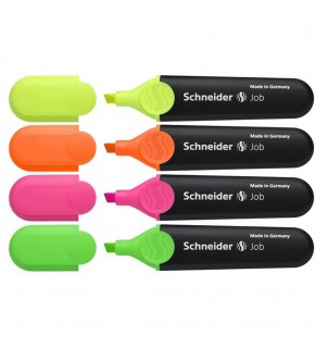 Schneider Fosforlu Kalem Job 4 Lü Set Karton 1500