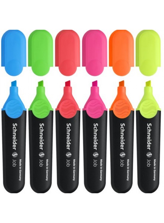 Schneider Fosforlu Kalem Job 6 Lı Karton Kutu 115096 Schneider Fosforlu Kalem Job 6 Lı Karton Kutu 115096