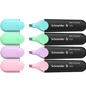 Schneider Fosforlu Kalem Job Pastel 4 Lü Kart. Kutu 115098