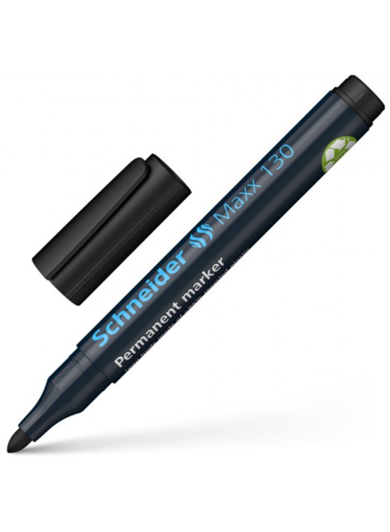 Schneider Markör Permanent 1-3 MM Siyah Yuvarlak Uçlu 130 (1 Adet) Schneider Markör Permanent 1-3 MM Siyah Yuvarlak Uçlu 130 (1 Adet)