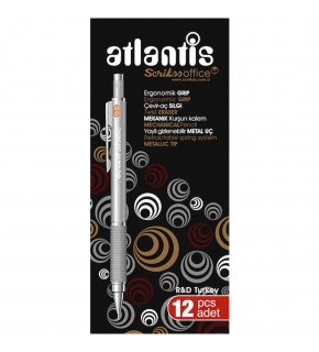 Scrikss Atlantis Versatil 0.5 Mm Gümüş Renk 12 Li