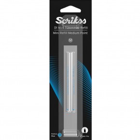 Scrikss D1 Tükenmez Medıum Kısa Refil Mavi Blister (1 Adet)