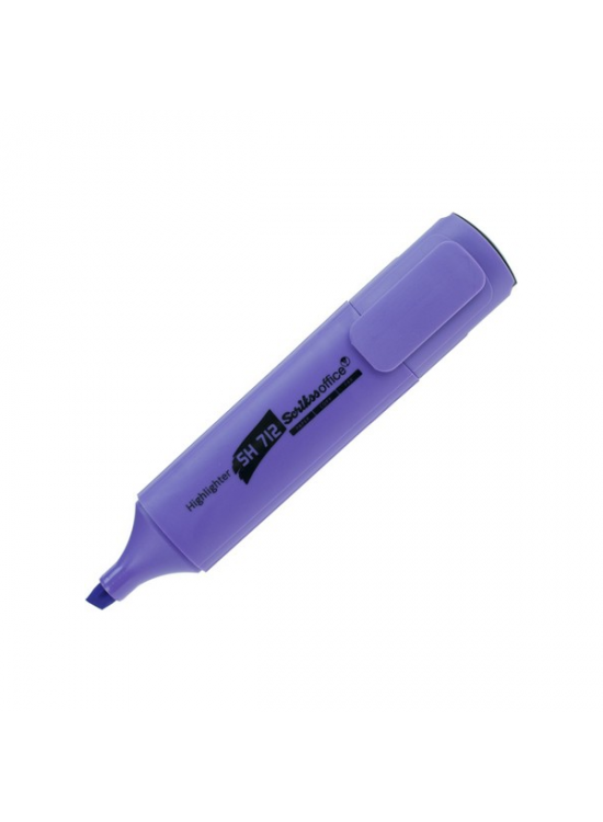 Scrikss Fosforlu Kalem Office Mor SH 712 (1 Adet)