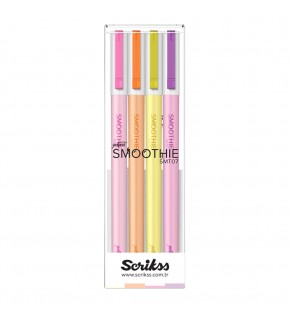 Scrikss Jel Kalem Smoothie 4 Lü Blister Set 2