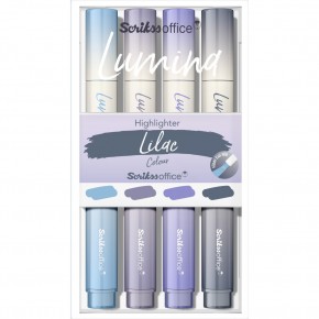 Scrikss Lumina Fosforlu Kalem Lilac 4 Lü Set T0sbhlmnLilaca