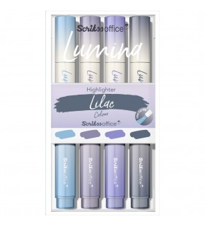 Scrikss Lumına Fosforlu Kalem Lılac 4 Lü Set