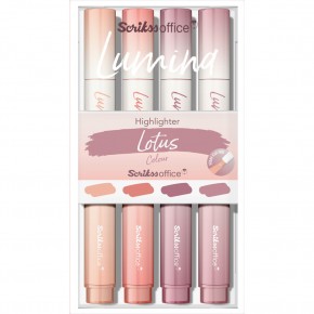 Scrikss Lumına Fosforlu Kalem Lotus 4 Lü Set T0sbhlmnlotusa