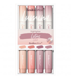 Scrikss Lumına Fosforlu Kalem Lotus 4 Lü Set
